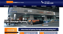 Desktop Screenshot of cbdstorage.com.au