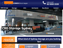 Tablet Screenshot of cbdstorage.com.au
